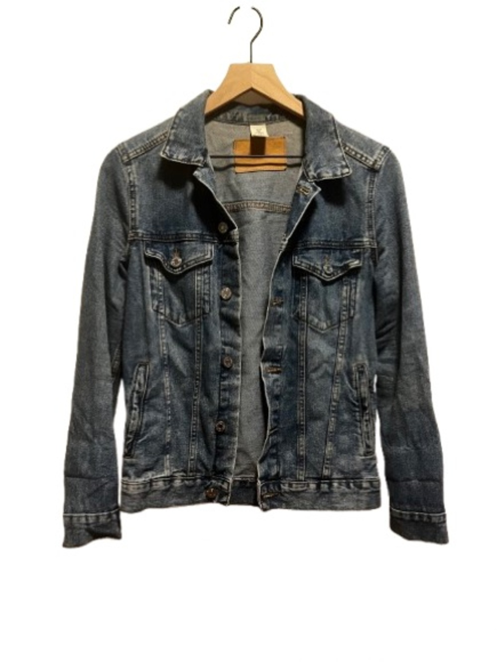H&M Women's Denim Jacket - Faded Blue